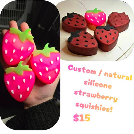 silicone strawberries
